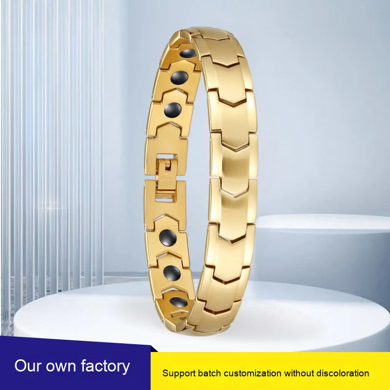 Luxury Strong Durable Magnetic Titanium Stainless Steel Bracelet