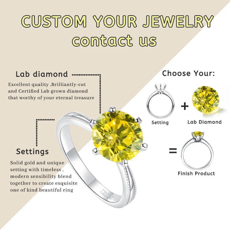 Fancy Vivid Yellow Color Lab Diamond Heart Shape VS1 Clarity Lab Grown Diamond