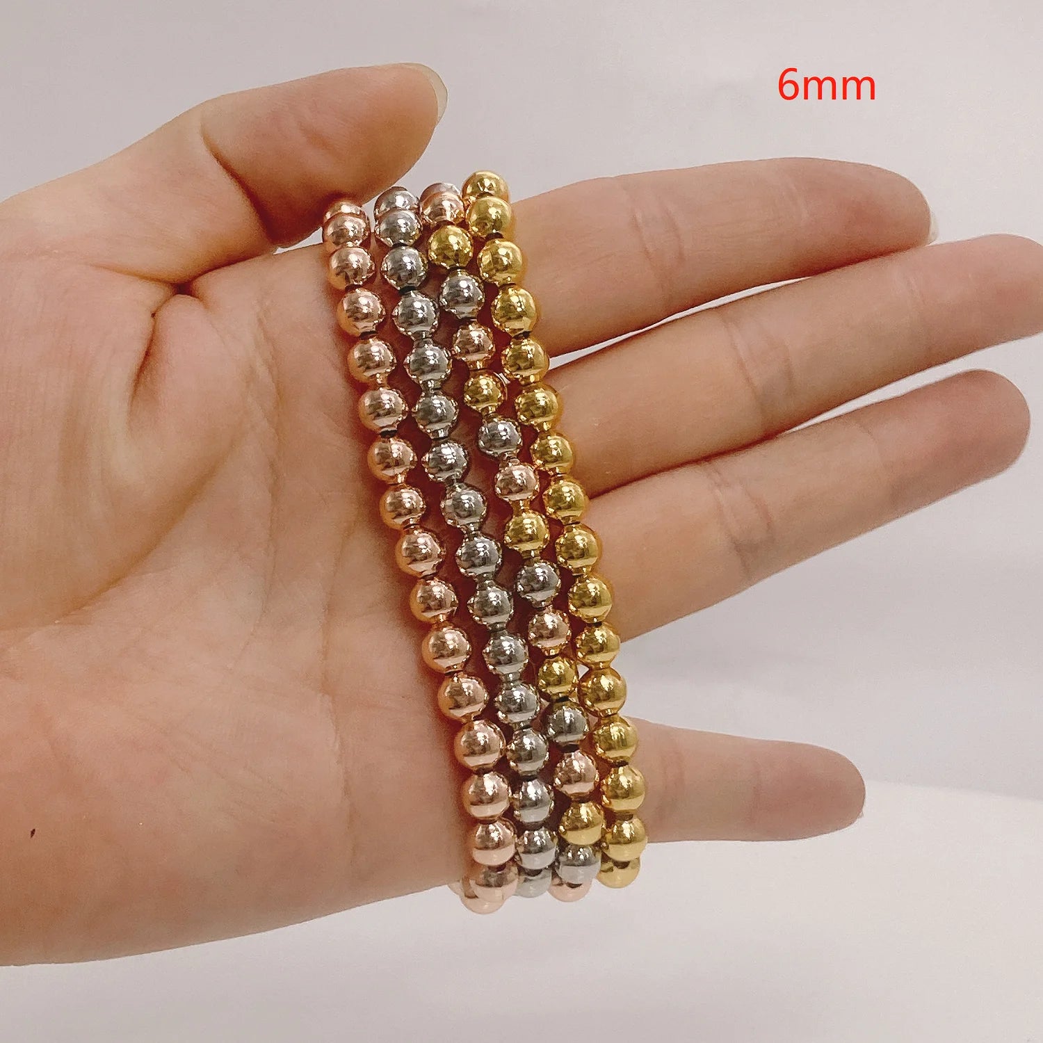 24KT Plated Gold Pearls Glossy Shine Bracelet