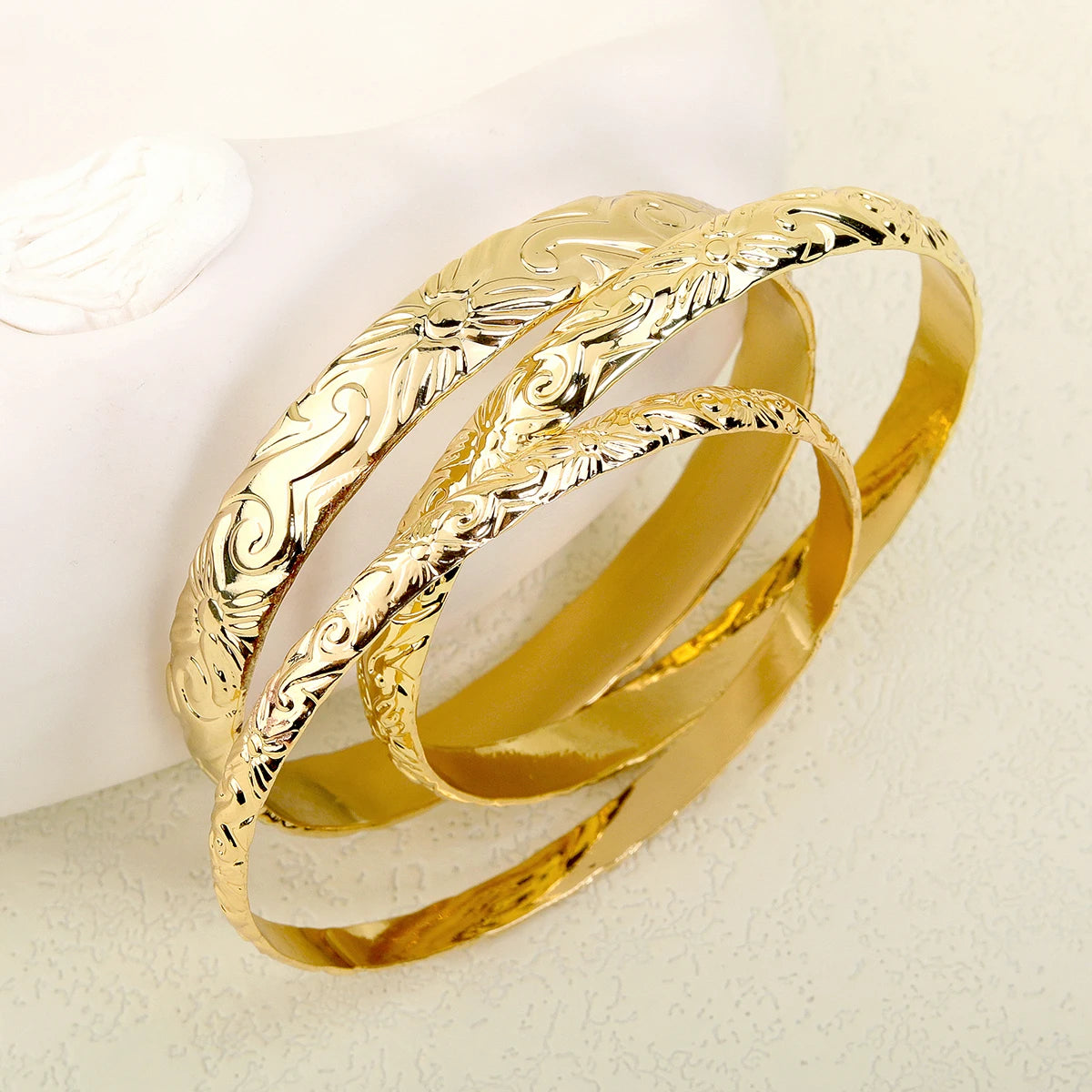 5MM 7MM 10MM Hot Sale Hawaii Gold Plated Copper Bracelet Hawaiian Bangle for Women Party