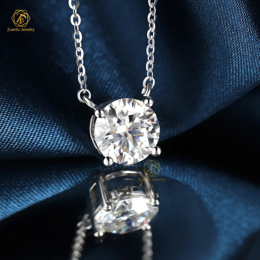 2 Carat Solitaire VVS Lab Diamond 925 Sterling Silver Ring