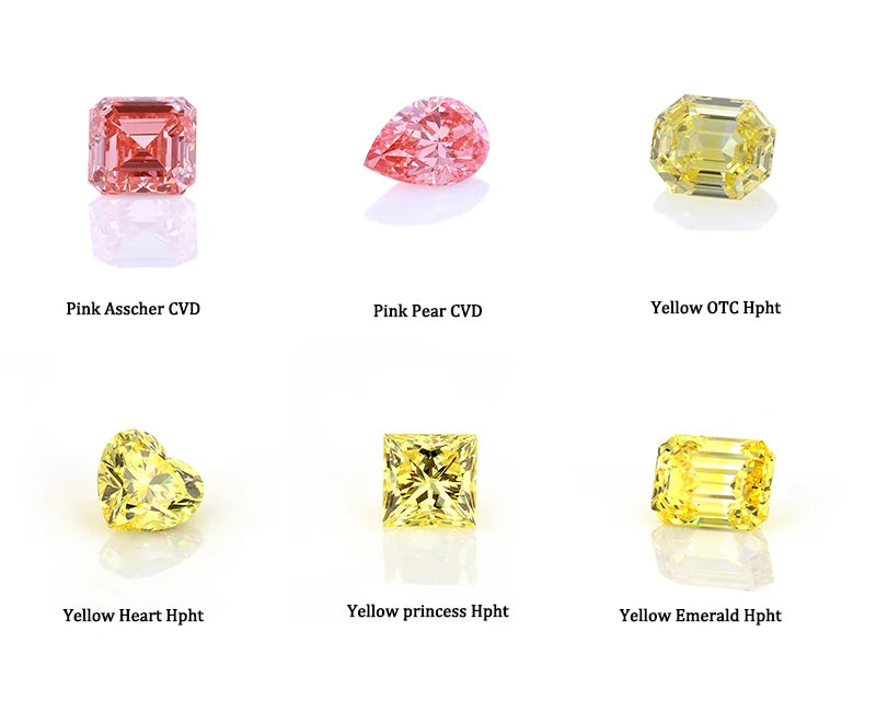 Fancy Shape 1.25ct Heart Cut Pink Loose Lab Diamond