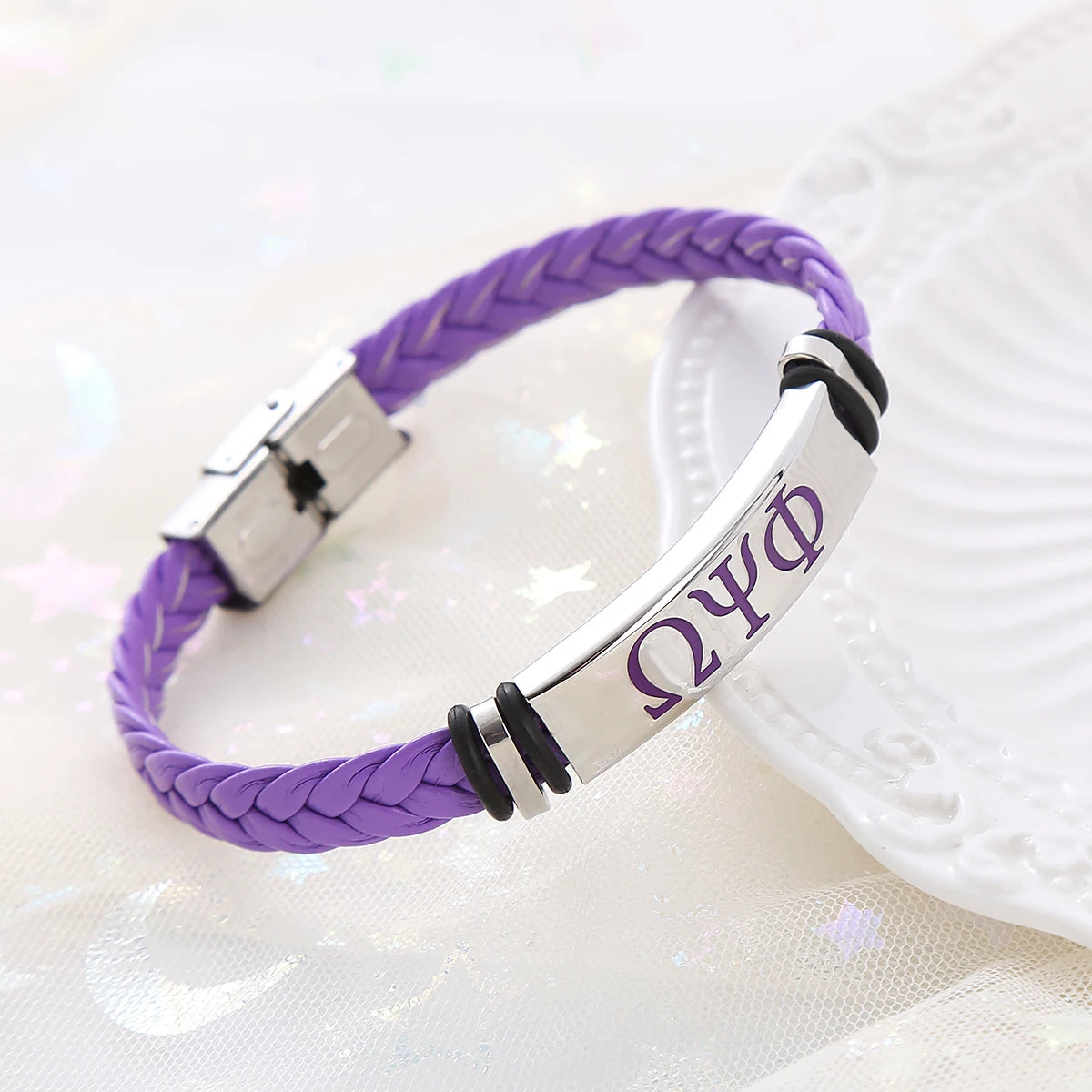 Personalized Custom Fashion Stainless Steel Greek Letter Sigma Gamma Rho Bracelet Women Jewelry