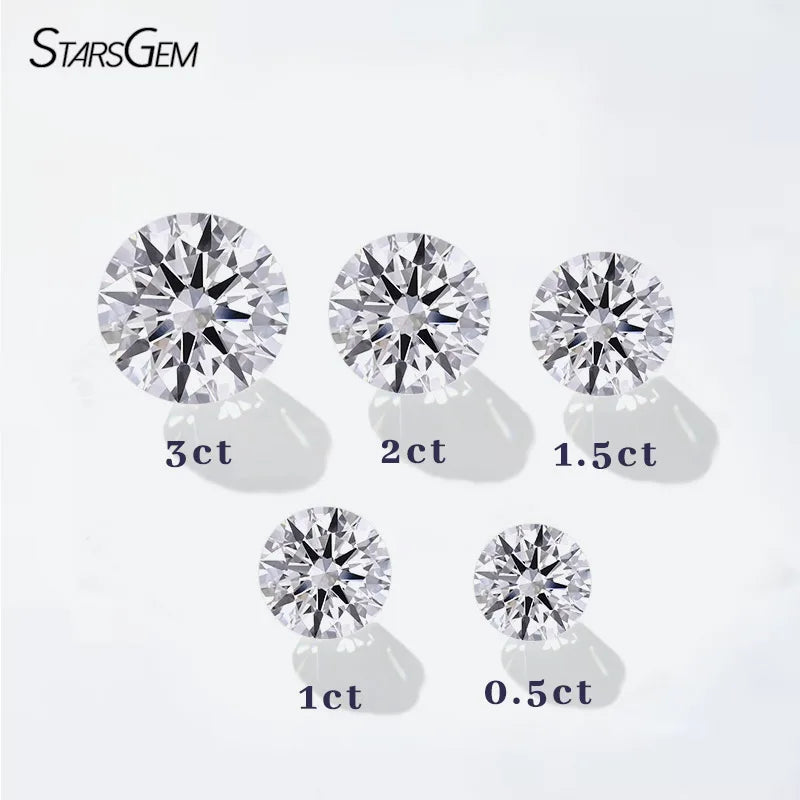 0.5- 3 Carat VVS- VS D Color Loose Lab Grown Diamond Stones