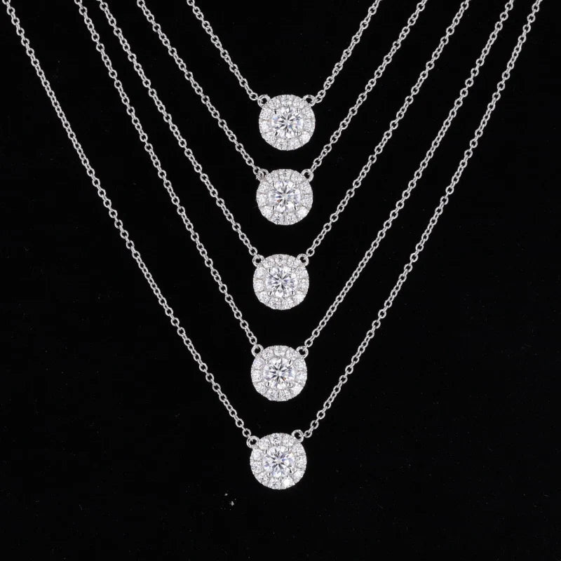 0.5 Carat D VS1 Round Brilliant Lab Grown Halo Diamond