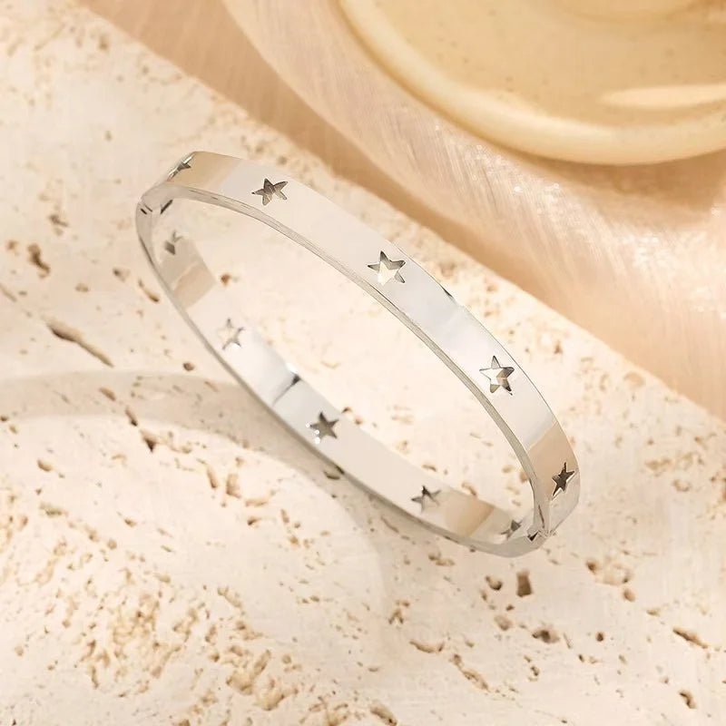 18KT Yellow Gold ElectroplatedHollow Stainless Steel Waterproof Buckle