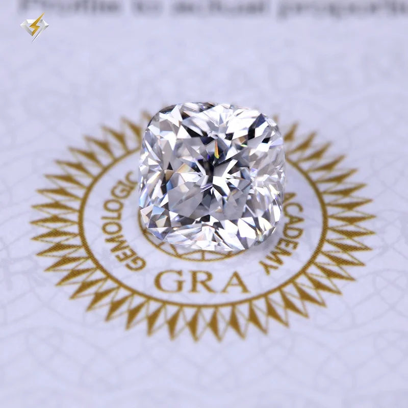 Cushion Cut GRA Certified Moissanite Loose Diamonds