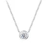 0.5CT 1CT IGI Certificate DEF VVS 10KT 14KT White or Yellow Gold 40+5cm Necklace Round Cut Lab Diamond