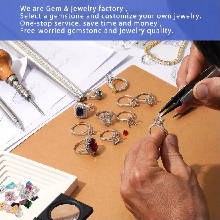 14KT Solid Gold Fancy Cutting Lab Diamond Earrings