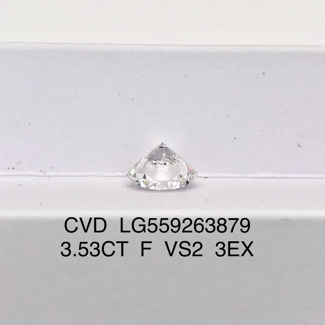 3.53 Carat F VS2 IGI Report Brilliant Round Cut