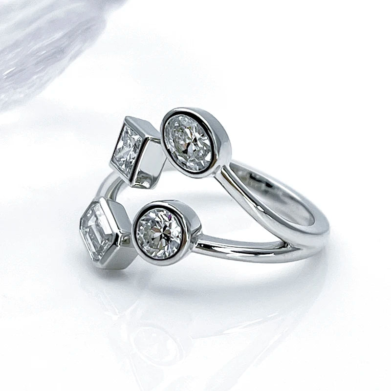 14KT sOLID wHITE gOLD Gold Lab Diamond Fine Jewelry Rings Diamond Rings