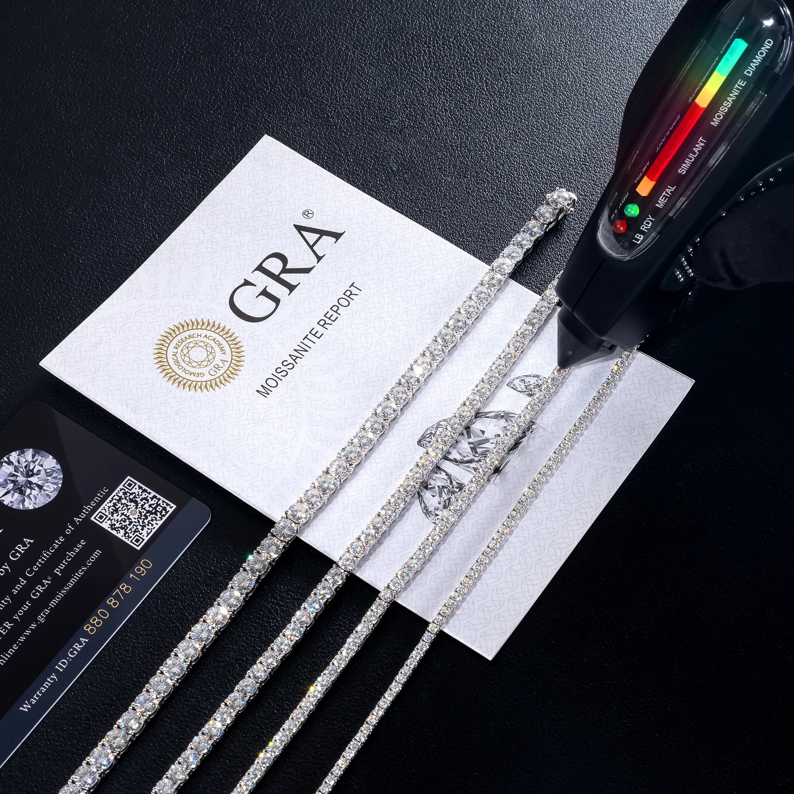 VVS Moissanite Certified Luxury Top Moissanite Tennis Bracelet