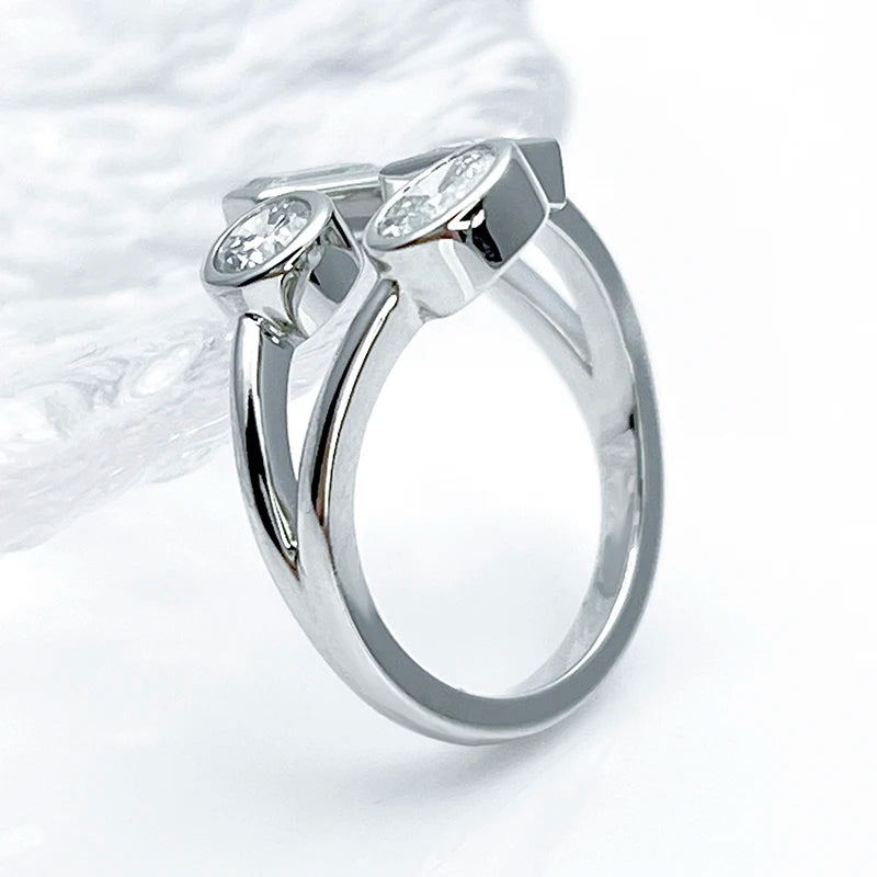 14KT sOLID wHITE gOLD Gold Lab Diamond Fine Jewelry Rings Diamond Rings