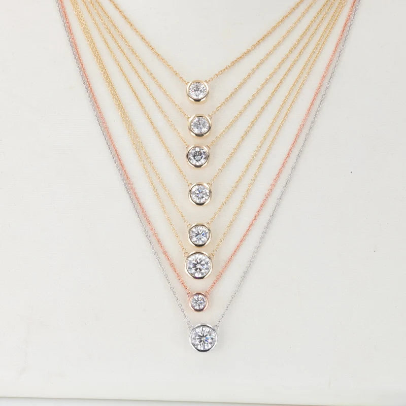 18KT Solid Gold DEF VS 0.28 Carat 0.5ct-1 Carat Lab Diamond Size 40+5cm