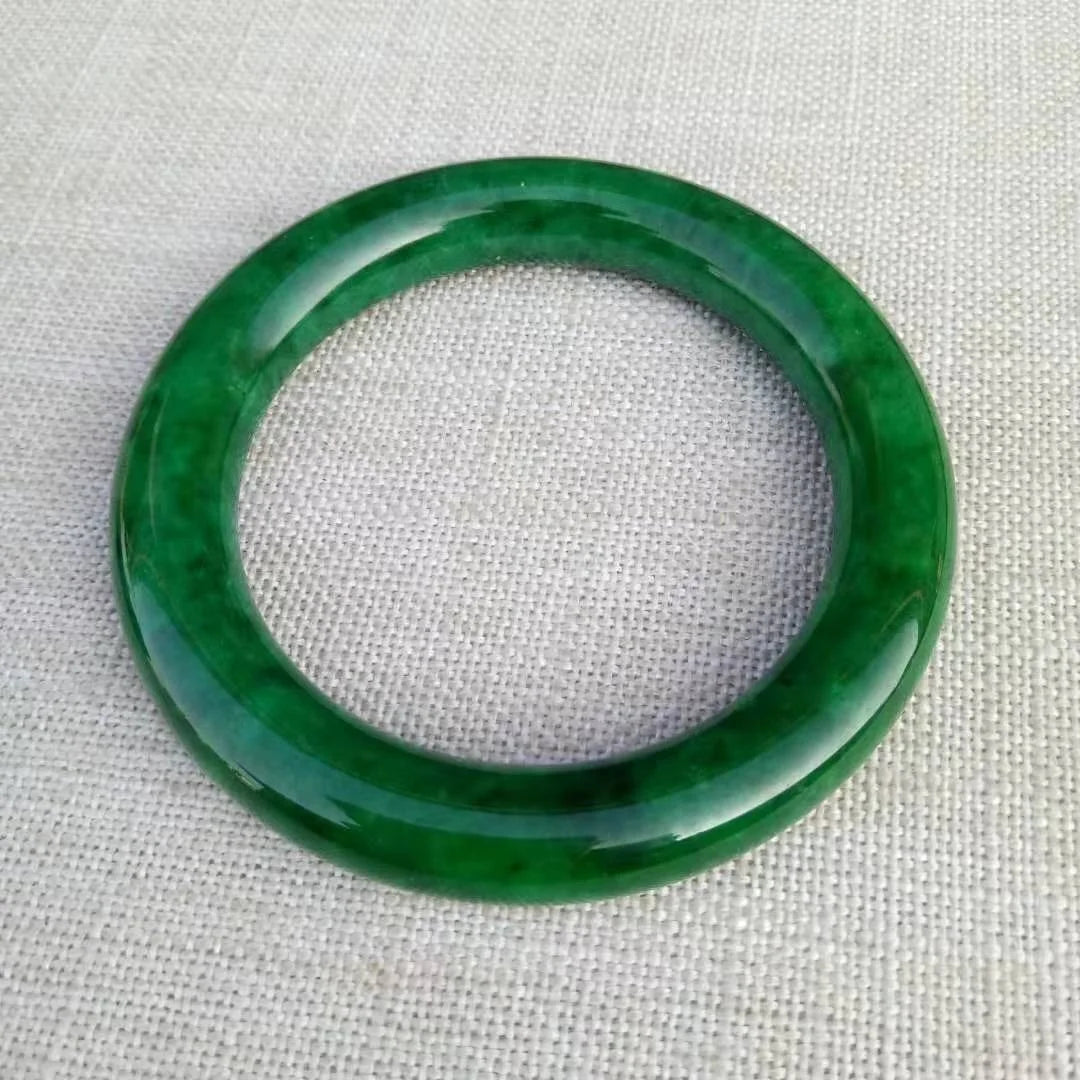 Luxury A Hetian Emeral Green Jade Jadeite Bangle