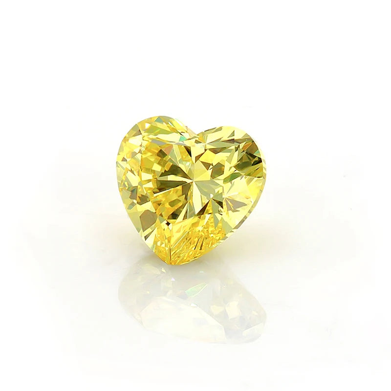 Fancy Shape 1.25ct Heart Cut Pink Loose Lab Diamond