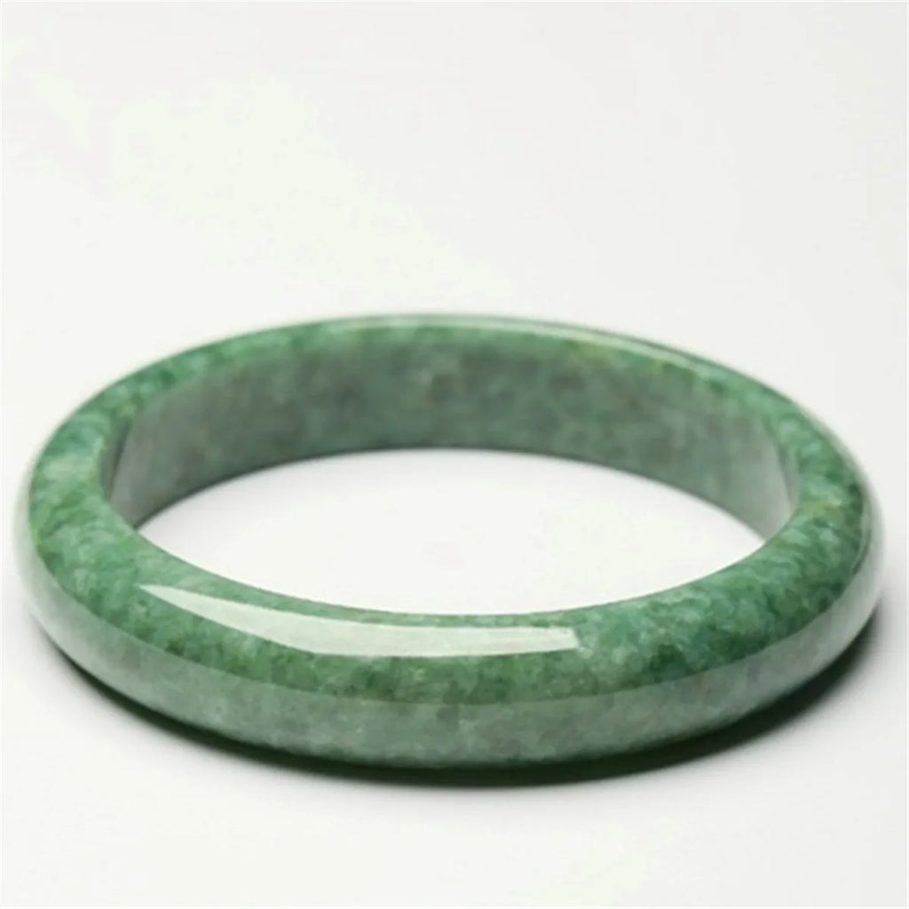 Chinese Natural Green Jadeite Jade Gem Bangle 60-62MM