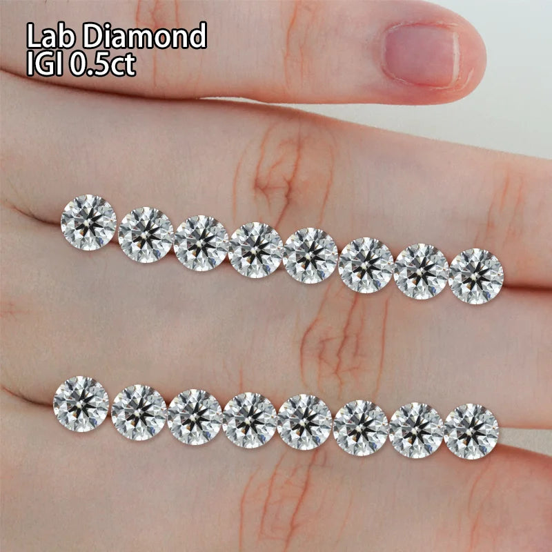 0.5 Carat IGI Certified VVS Lab Diamond Stone