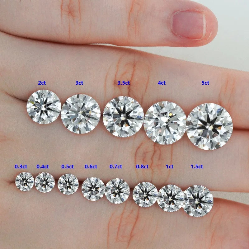 0.50-1 Carat Round D Color VS1 VVS2 IGI Certified Lab Diamond