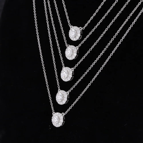 0.5 Carat D VS1 Round Brilliant Lab Grown Halo Diamond