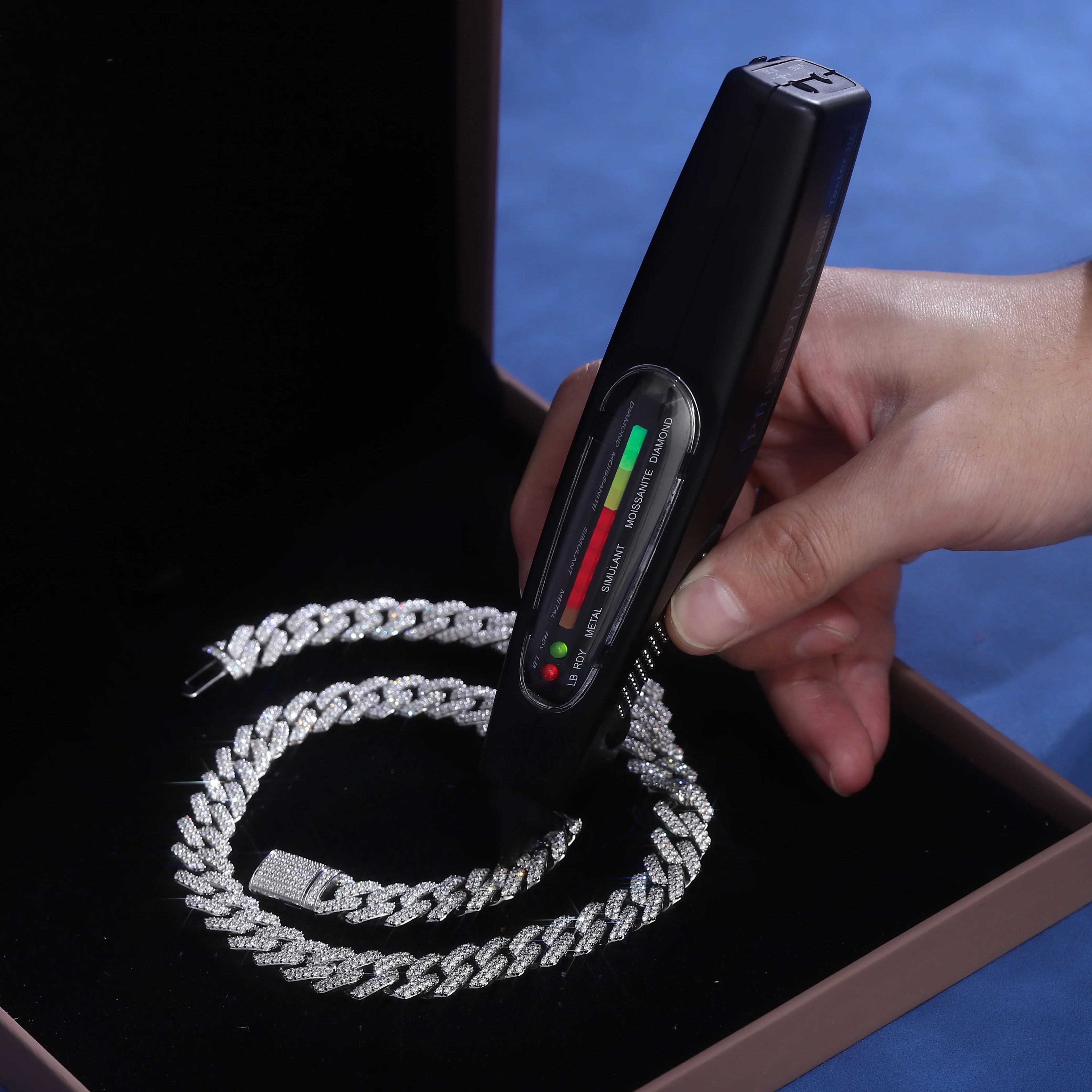 VS Lab Diamond 10k Gold Cuban Link Chain 12MM Cuban Necklace