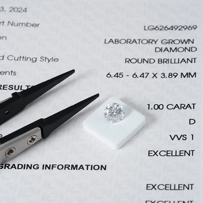 1 Carat IGI Certificate 1.0ct Loose Lab Grown Diamond