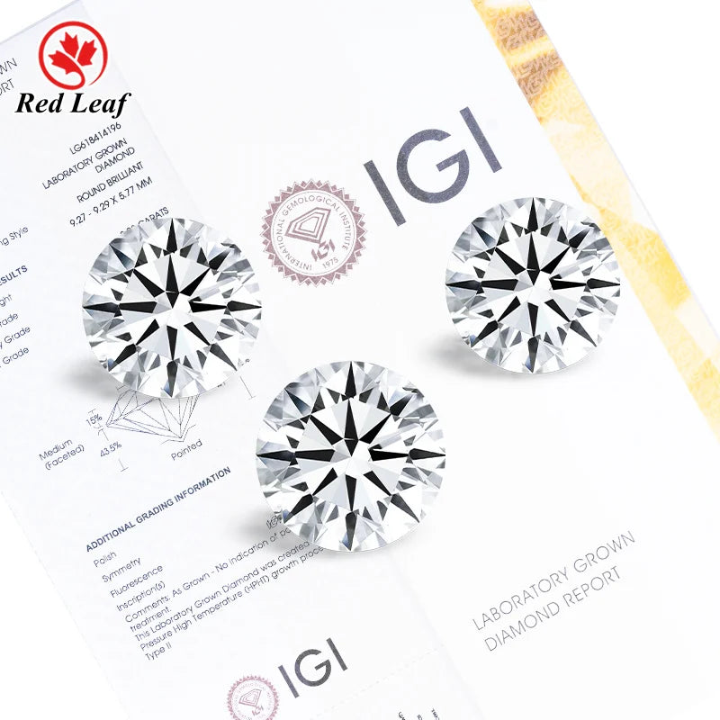 IGI Certified 0.5- 5 Carat VVS VS Clarity Lab Diamond Loose Diamond