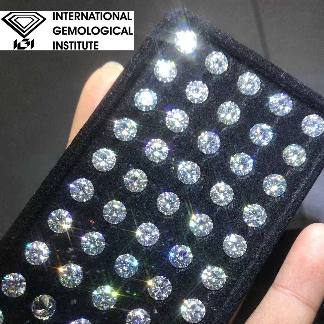 0.8mm-3mm Lab Small Round Cut DEF/VVS-VS Loose Lab Grown Diamond