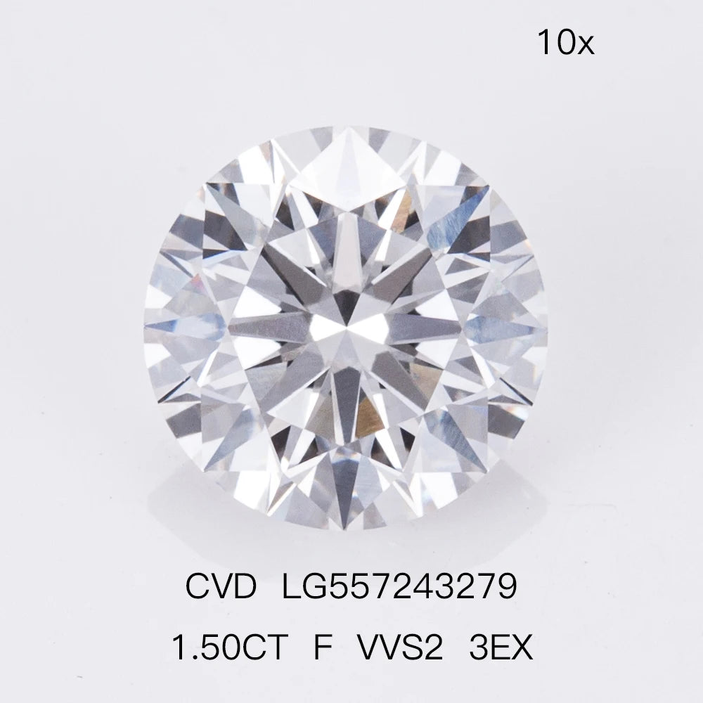 IGI Certified 1.50 Carat F VVS Lab Diamond RD Diamond