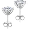 925 Sterling Silver 14KT Gold Plated Women 2 Carat VVS GRA Lab Diamond Hypoallergenic Earring