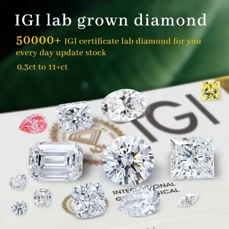 1 Carat Oval Lab Fancy Shape Oval Lab Diamond International IGI Certificate