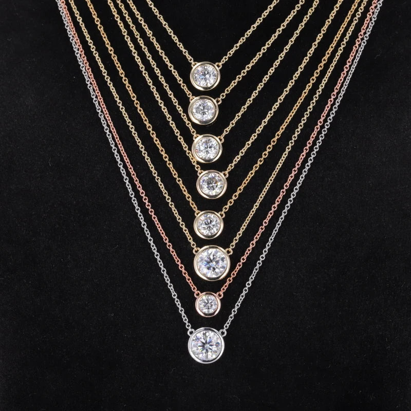 18KT Solid Gold DEF VS 0.28 Carat 0.5ct-1 Carat Lab Diamond Size 40+5cm