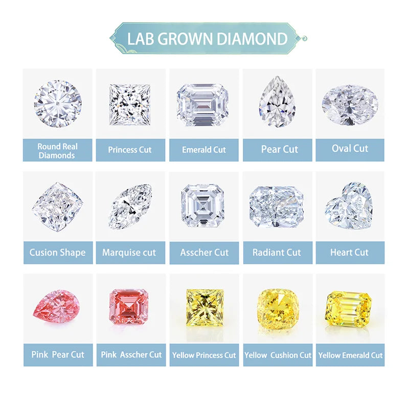 14KT Solid Gold Fancy Cutting Lab Diamond Earrings