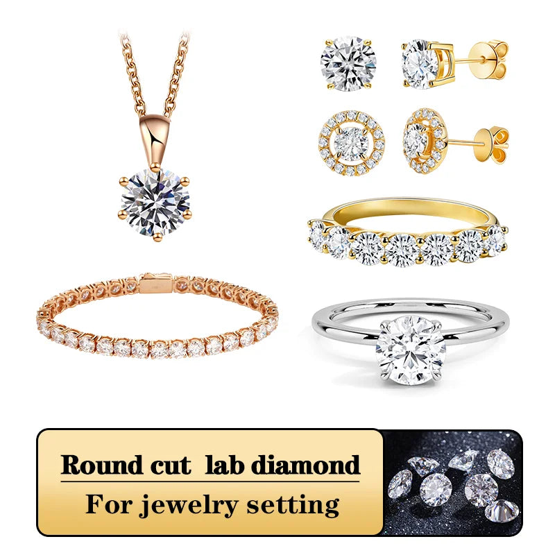 VS Round Brilliant Cut 0.54 Carat Loose Lab Grown Diamond