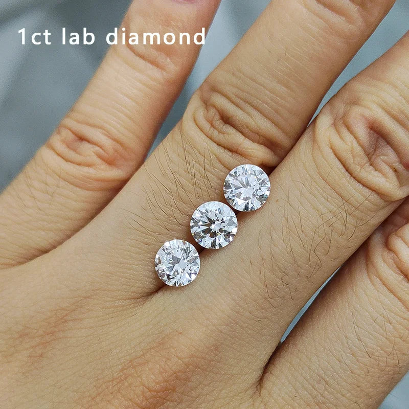 1 Carat D E Round Brilliant Cut VVS2 IGI Certified Lab Grown Diamond