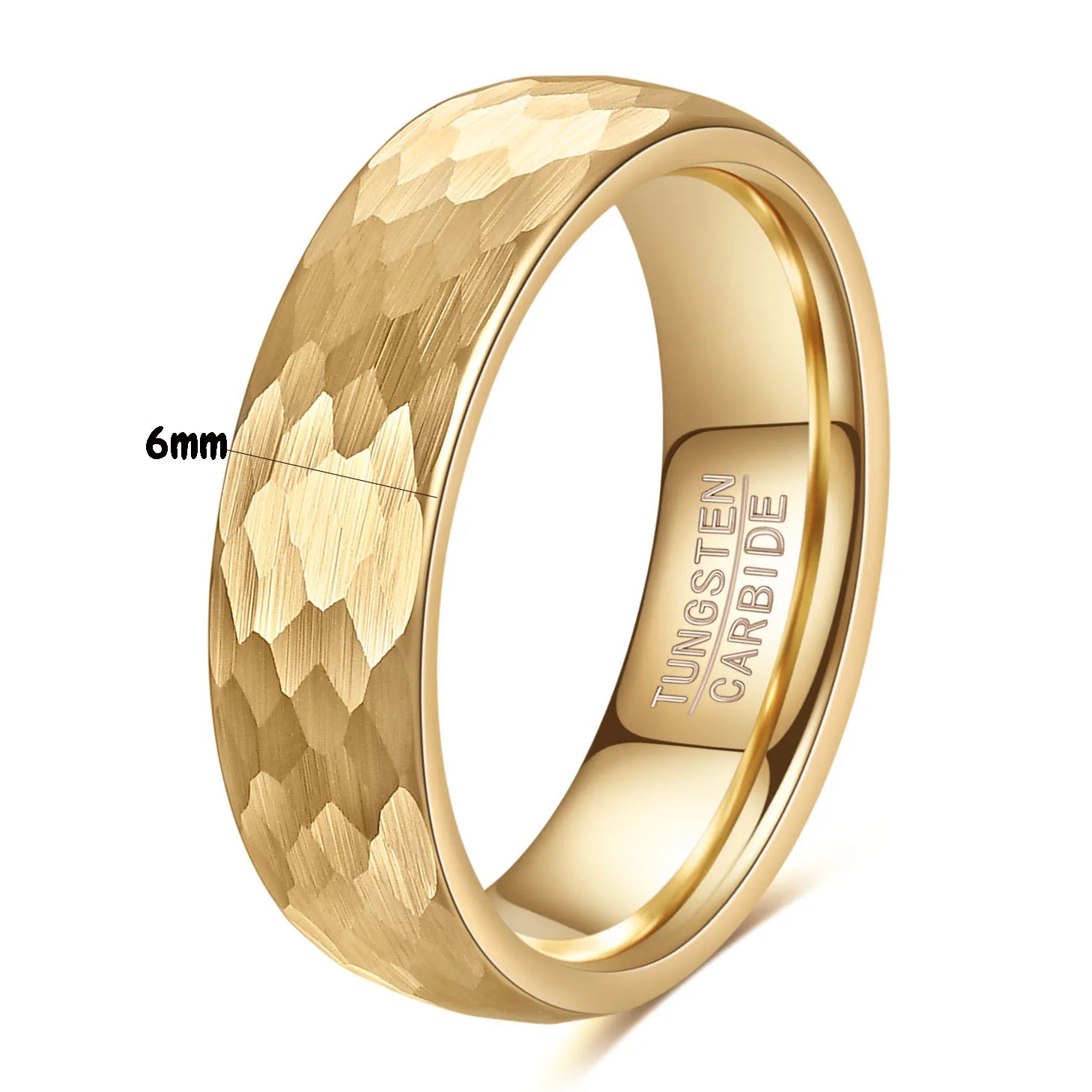 6MMGold/Black/Silver Hammered Band