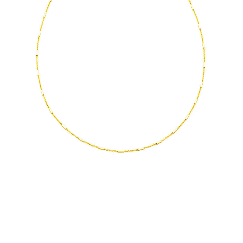 Luxury 24K 9999 Pure Gold Necklace