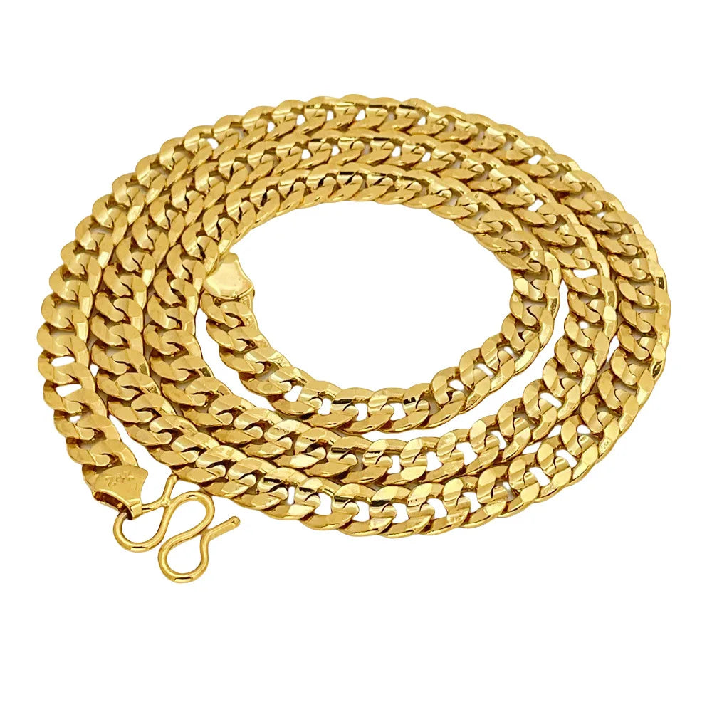 Men's 24KT AU999 10MM 60CM Polished