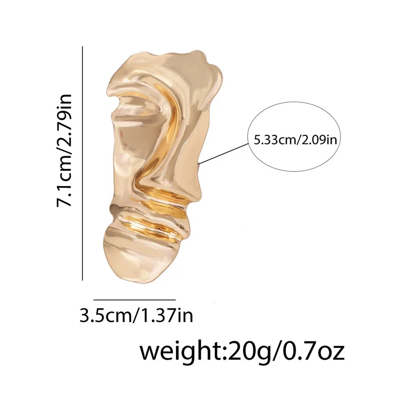 Light Weight 3 Piece Luxury Art Phantom Drama Earring Necklace & Ring