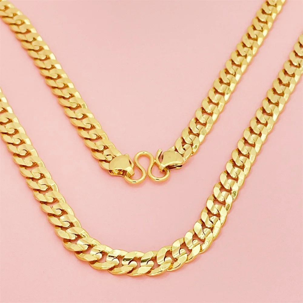 Men's 24KT AU999 10MM 60CM Polished