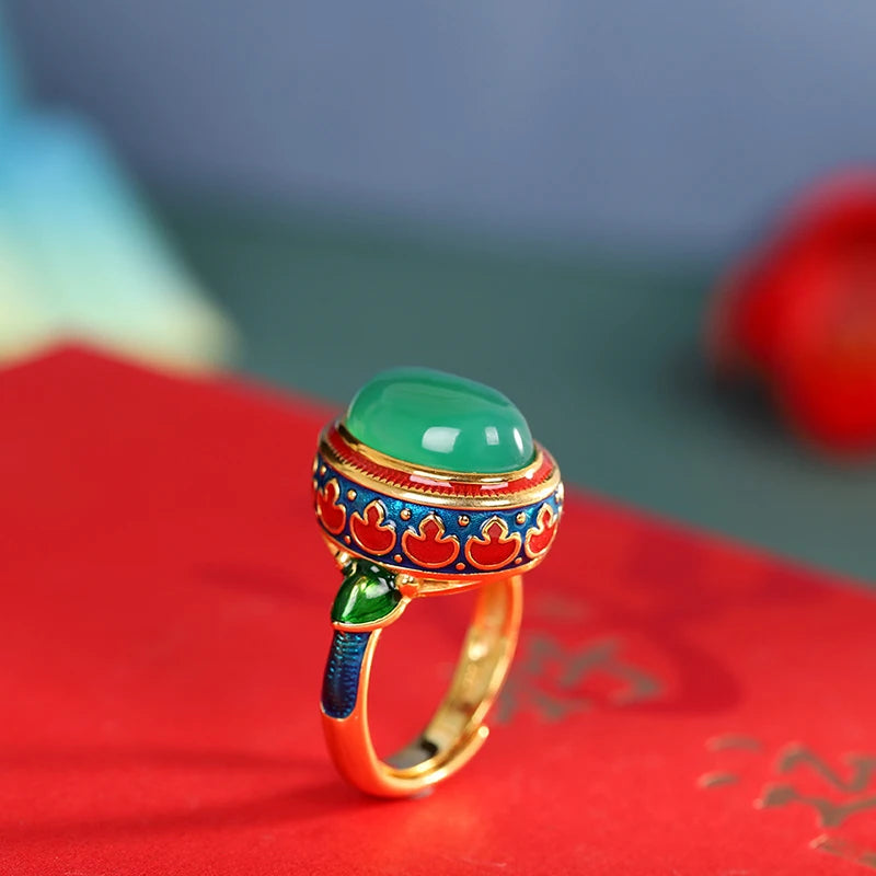 Natural Carnelian Gemstone Luxury Fashion Ring