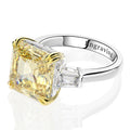 OEVAS 100% 925 Sterling Silver High Carbon Citrine Diamond Gemstone Wedding Engagement Ring Fine Jewelry Gift Wholesale