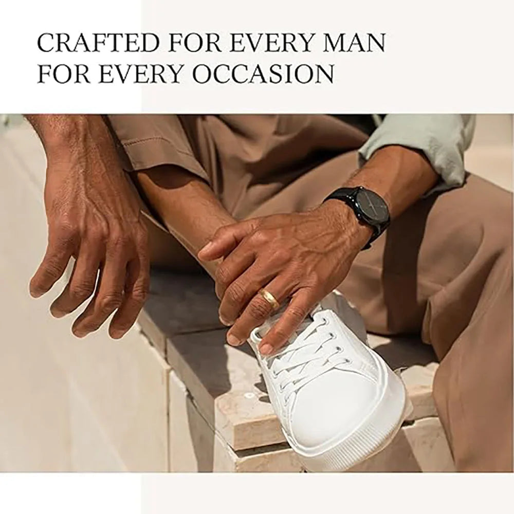 6MMGold/Black/Silver Hammered Band